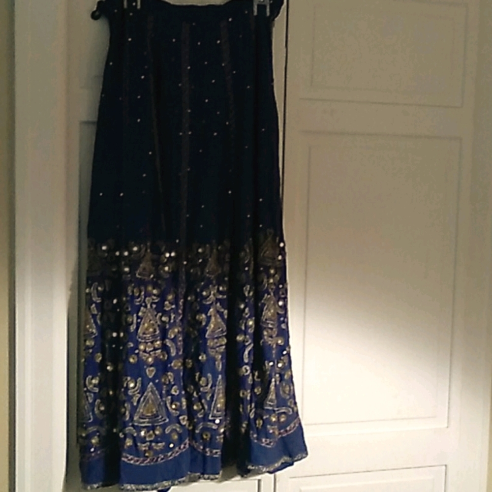 Soft Surroundings Embellished Maxi Skirt